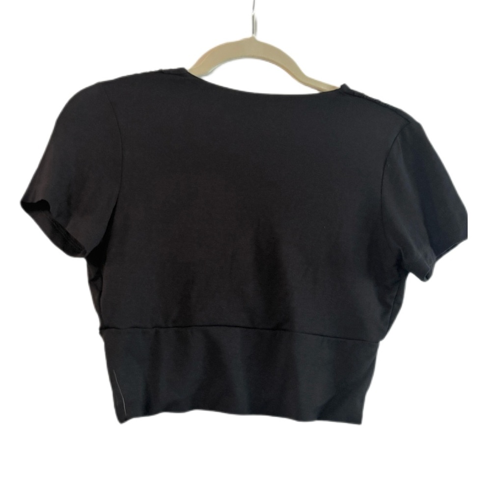 Wasabi + Mint Black Linen Blend Cropped Top, Size S NWT - Picture 2 of 7